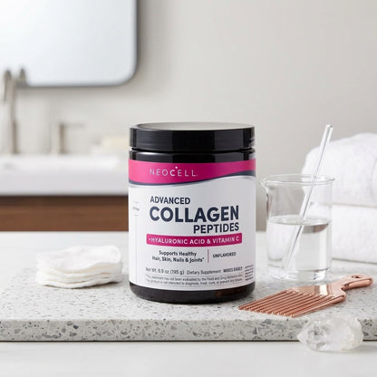 Neocell - Advanced Collagen Peptides + Hyaluronic Acid & Vitamin C Unflavored Powder - 195g (USA)