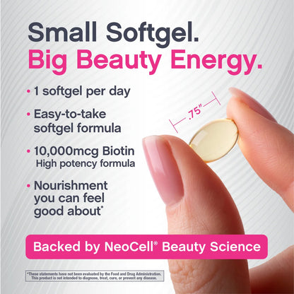 Neocell - Biotin Hair Revitalizer 10000mcg - 300 Softgels (USA)