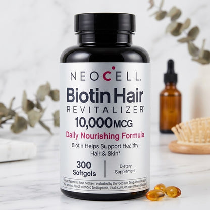 Neocell - Biotin Hair Revitalizer 10000mcg - 300 Softgels (USA)