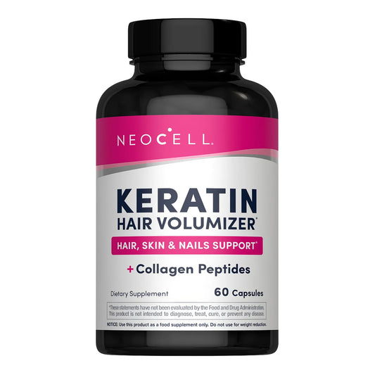 Neocell - Keratin Hair Volumizer + Collagen Peptides - 60 Capsules (USA)