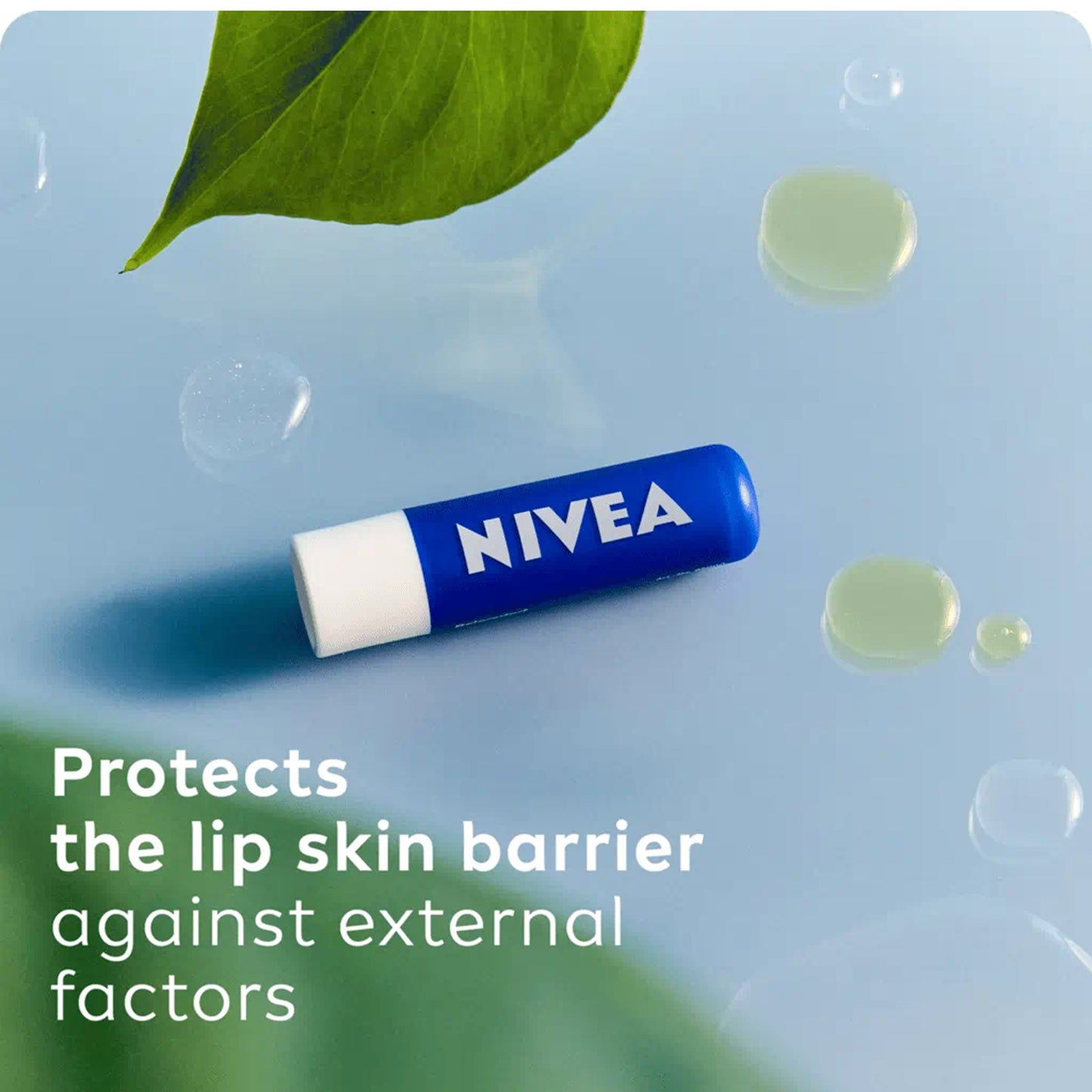 Nivea - Original Care 24H+ Moisture Caring Lip Balm With Shea Butter & Natural Oil Enriched With Vitamins - 4.8g (Thailand)