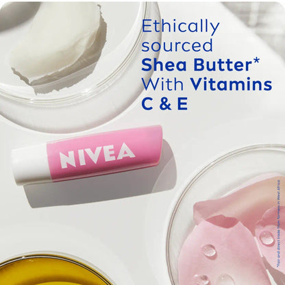 Nivea - Soft Rose Lip 24H Melt-In Moisture Balm With Shea Butter & Natural Oils Enriched With Vitamins - 4.8g (Thailand)