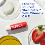Nivea - Strawberry Shine 24H Moisture Lip Balm With Shea Butter & Natural Oils Enriched With Vitamins - 4.8g (Thailand)