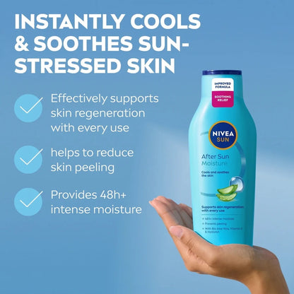 Nivea Sun - After Sun Moisture With Organic Aloe Vera & Hyaluron - 400ml (Spain)