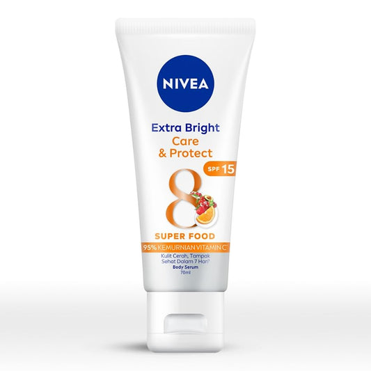 Nivea - Extra Bright Care & Protect 8 Super Food Body Serum SPF 15 - 70ml