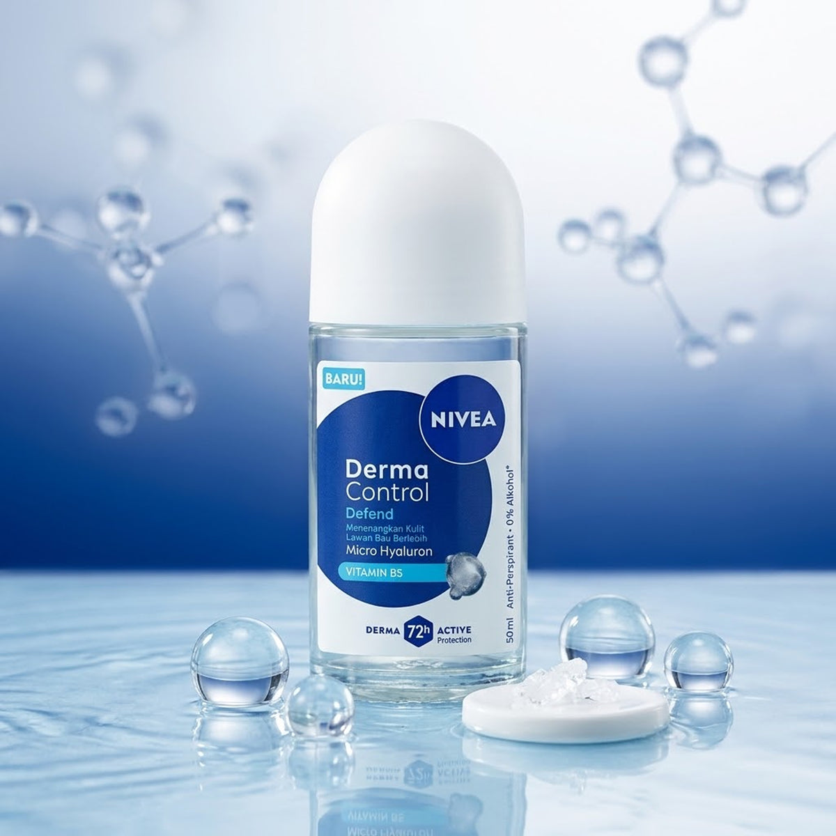 Nivea - Derma Control Defend 72H Anti-Perspirant Roll On - 50ml (Indonesia)