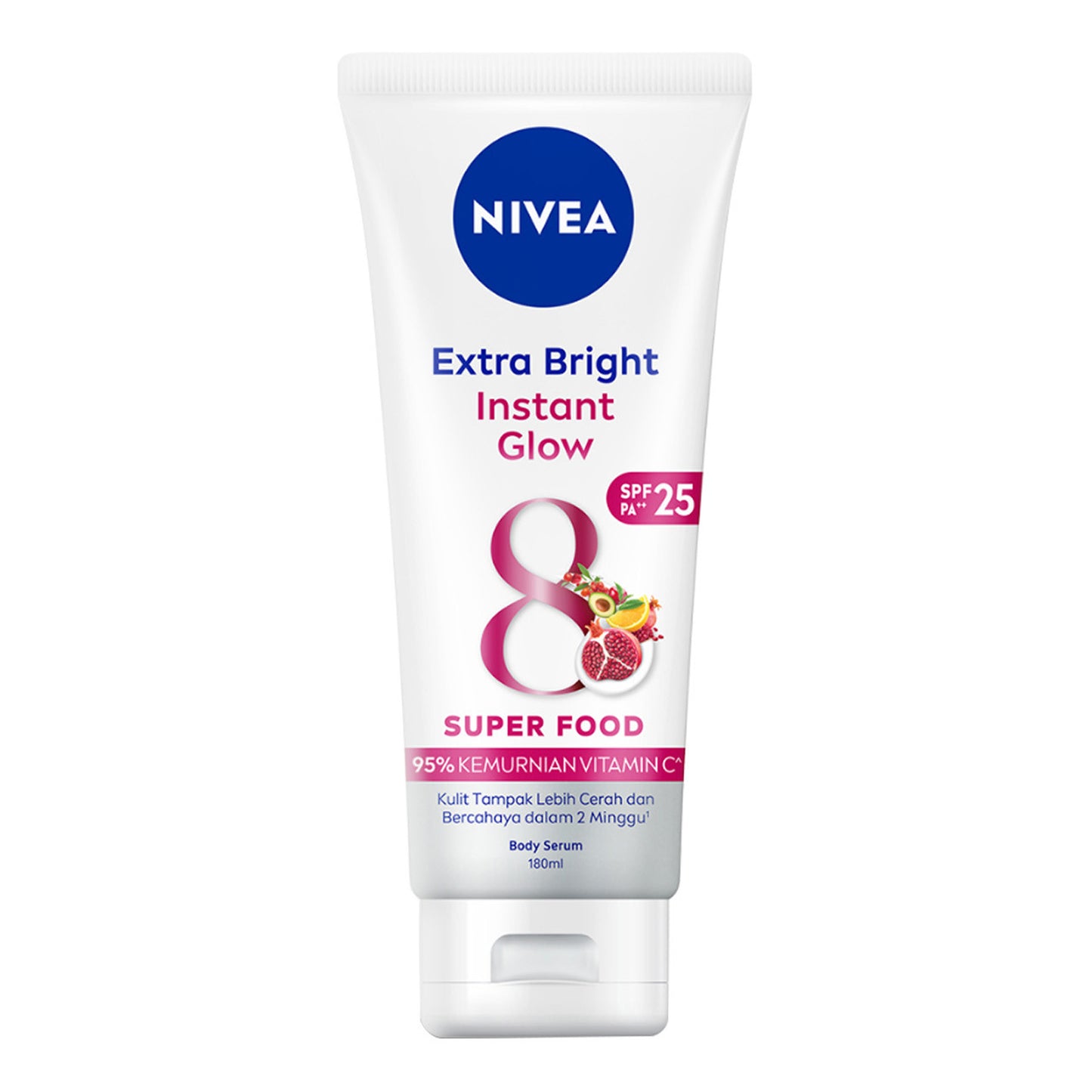 Nivea - Extra Bright Instant Glow 8 Super Food Body Serum SPF 25 PA++ - 180ml