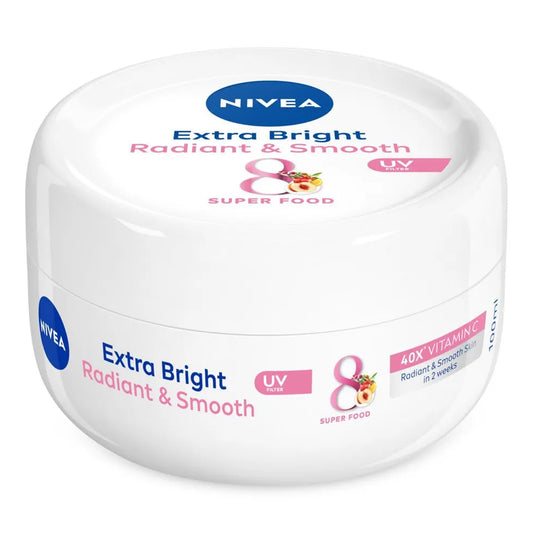 Nivea - Extra Bright Radiant & Smooth 8 Super Food Cream With UV Filters - 50ml