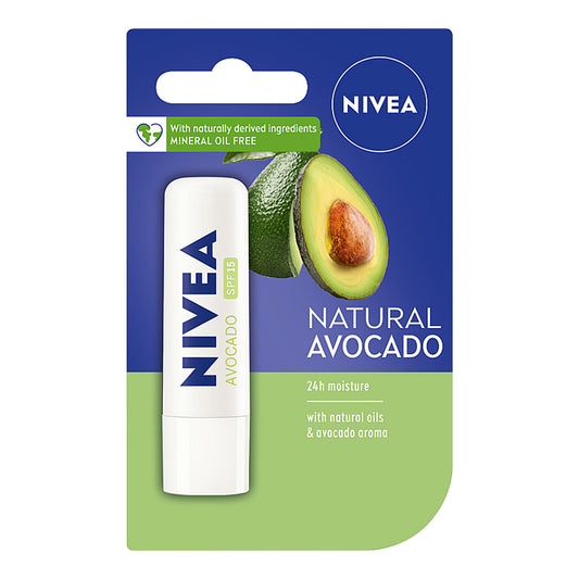 Nivea - Natural Avocado Lip Balm With Natural Oils & Avocado Aroma - 4.8g