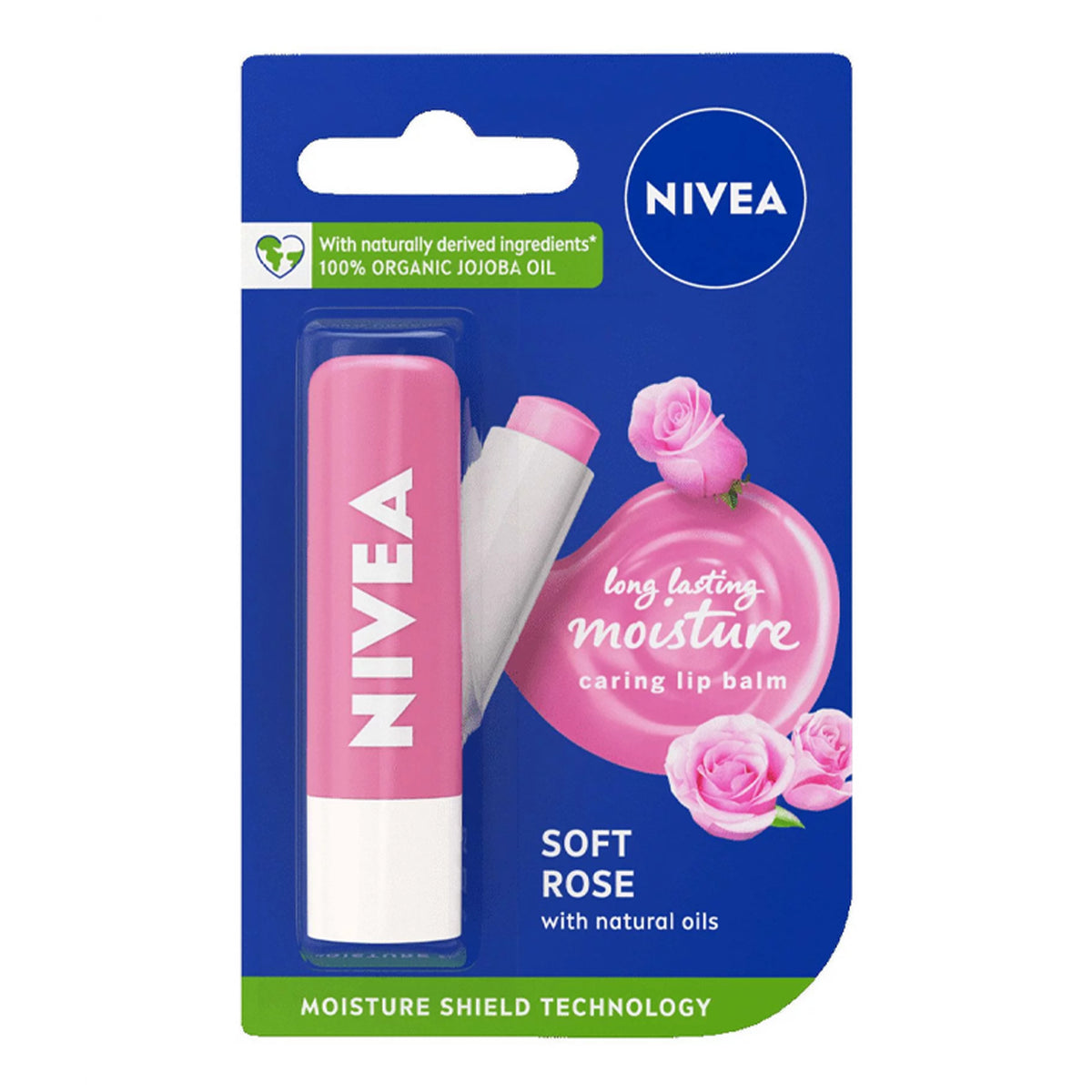 Nivea - Soft Rose 24H Melt-In Moisture Lip Balm With Shea Butter & Natural Oils Enriched With Vitamins - 4.8g (Thailand)