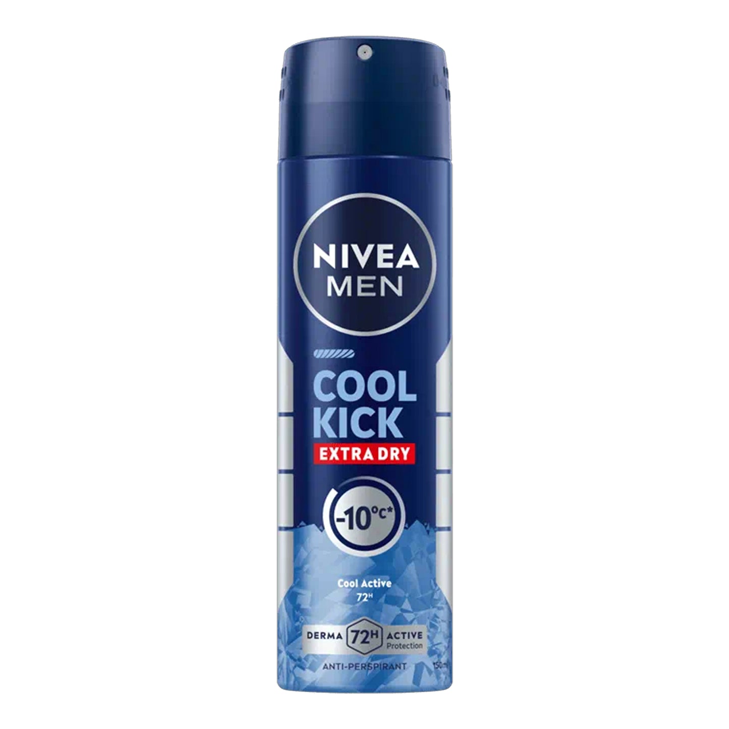 Nivea Men - Cool Kick Extra Dry Cool Active 72H Anti-Perspirant Spray - 150ml (Thailand)