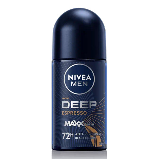 Nivea Men - Deep Espresso Black Carbon 72H Anti-Perspirant Roll On - 50ml (Indonesia)