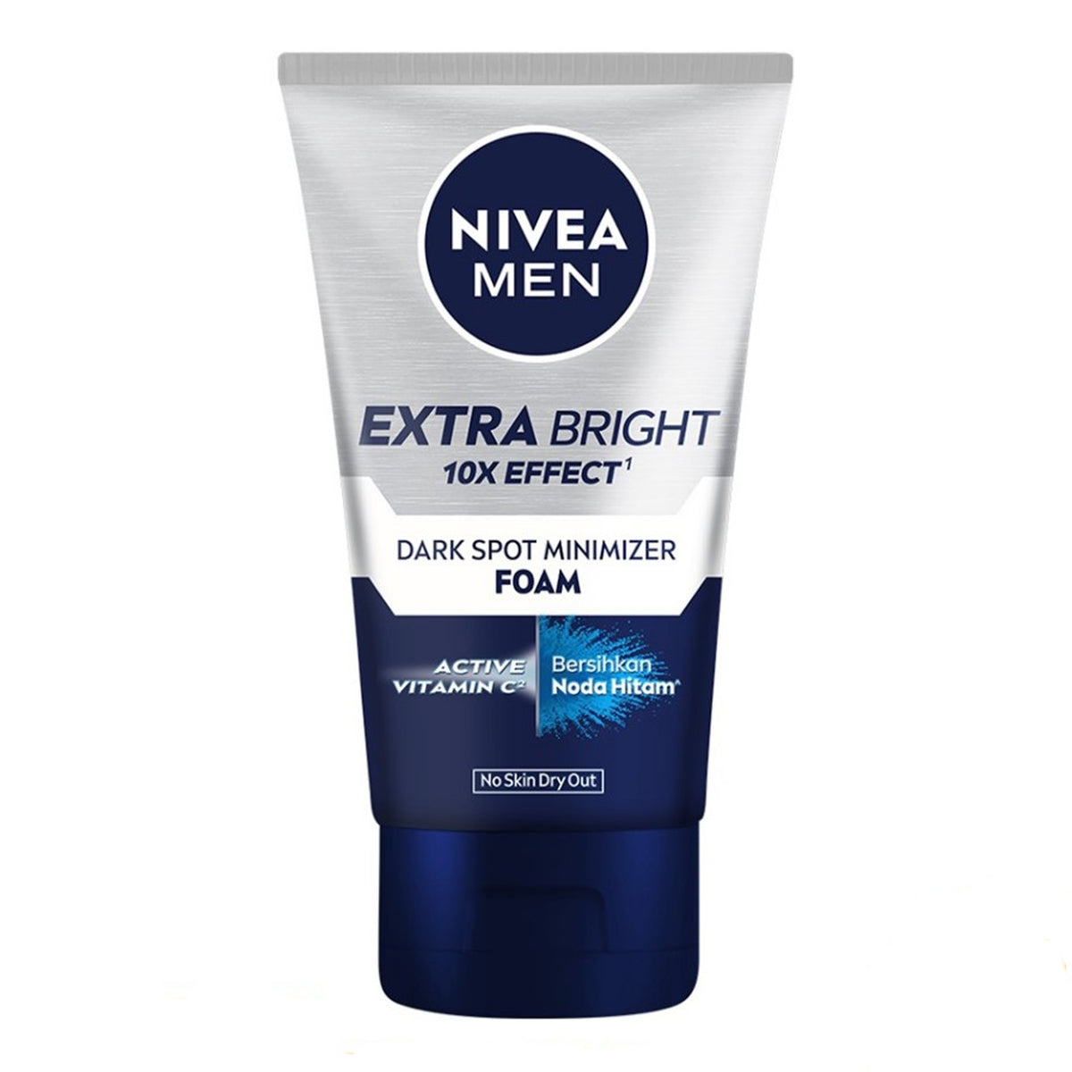 Nivea Men - Extra Bright 10X Effect Dark Spot Minimizer Foam With Active Vitamin C - 50ml (Indonesia)
