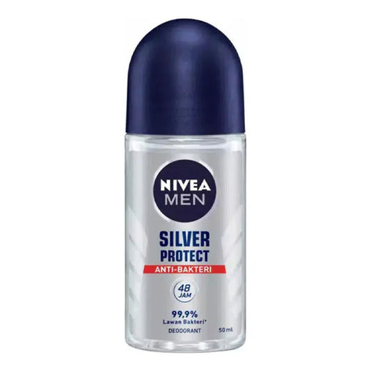 Nivea Men - Silver Protect 48H Anti-Bacterial Deodorant Roll On - 50ml (Indonesia)