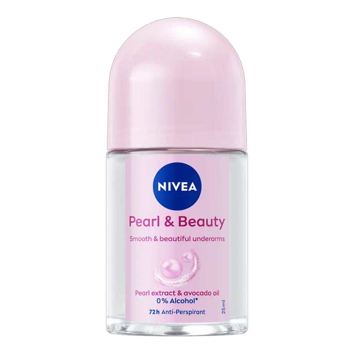 Nivea - Pearl & Beauty 72H Anti-Perspirant Roll On With Pearl Extract & Avocado Oil - 25ml (Thailand)