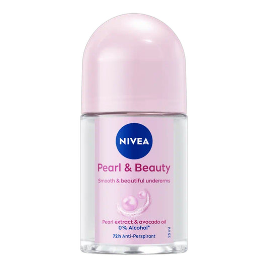 Nivea - Pearl & Beauty 72H Anti-Perspirant Roll On With Pearl Extract & Avocado Oil - 25ml (Thailand)