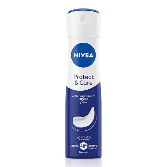 Nivea - Protect & Care 48H Deodorant Spray With Fragrance Of Nivea Creme - 150ml (India)