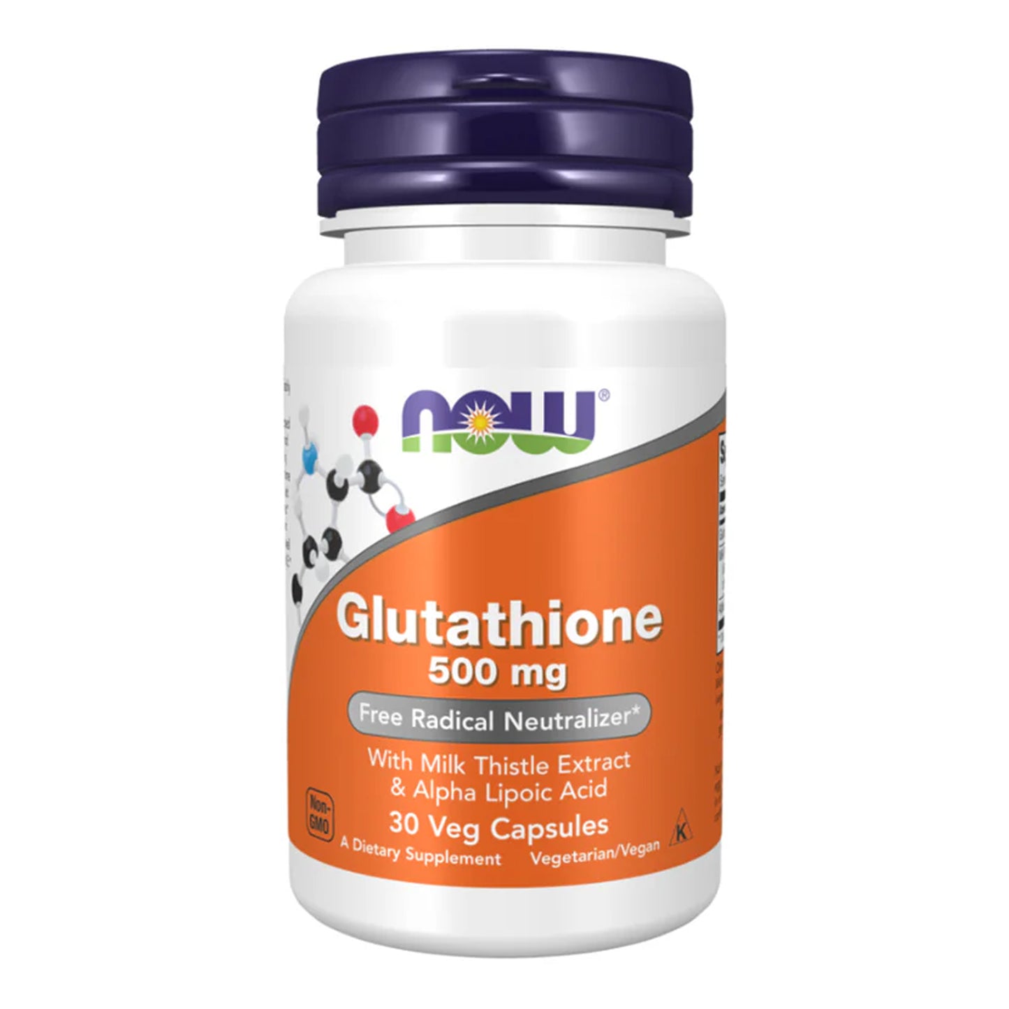 Now - Glutathione 500mg Capsules - 30 Veg Capsules