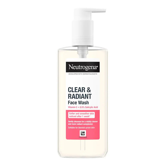 Neutrogena - Clear & Radiant Vitamin C & Pink Grapefruit Oil-Free Face Wash Suitable For Normal Skin - 200ml (Greece)