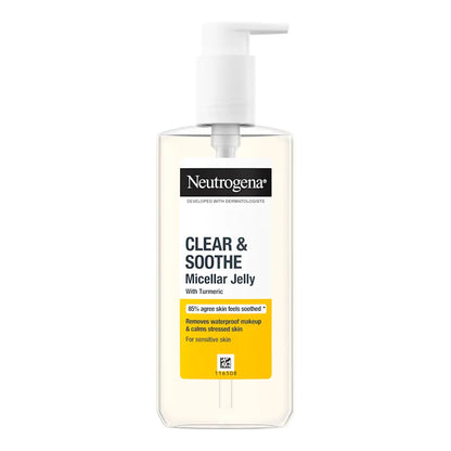 Neutrogena - Clear & Soothe Turmeric Oil-Free Micellar Jelly Makeup Remover Suitable For Spot-Prone Skin - 200ml (Greece)