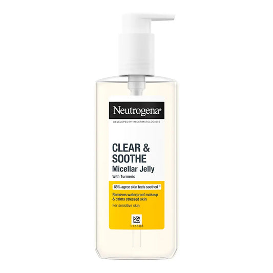 Neutrogena - Clear & Soothe Turmeric Oil-Free Micellar Jelly Makeup Remover Suitable For Spot-Prone Skin - 200ml (Greece)