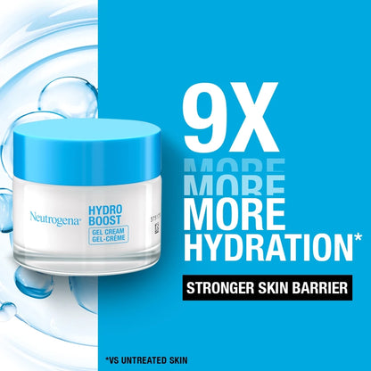 Neutrogena - Hydro Boost Hyaluronic Acid + Amino Acids + Electrolytes + Ceramides Fragrance-Free Gel Cream Suitable For Dry Skin - 50ml (France)