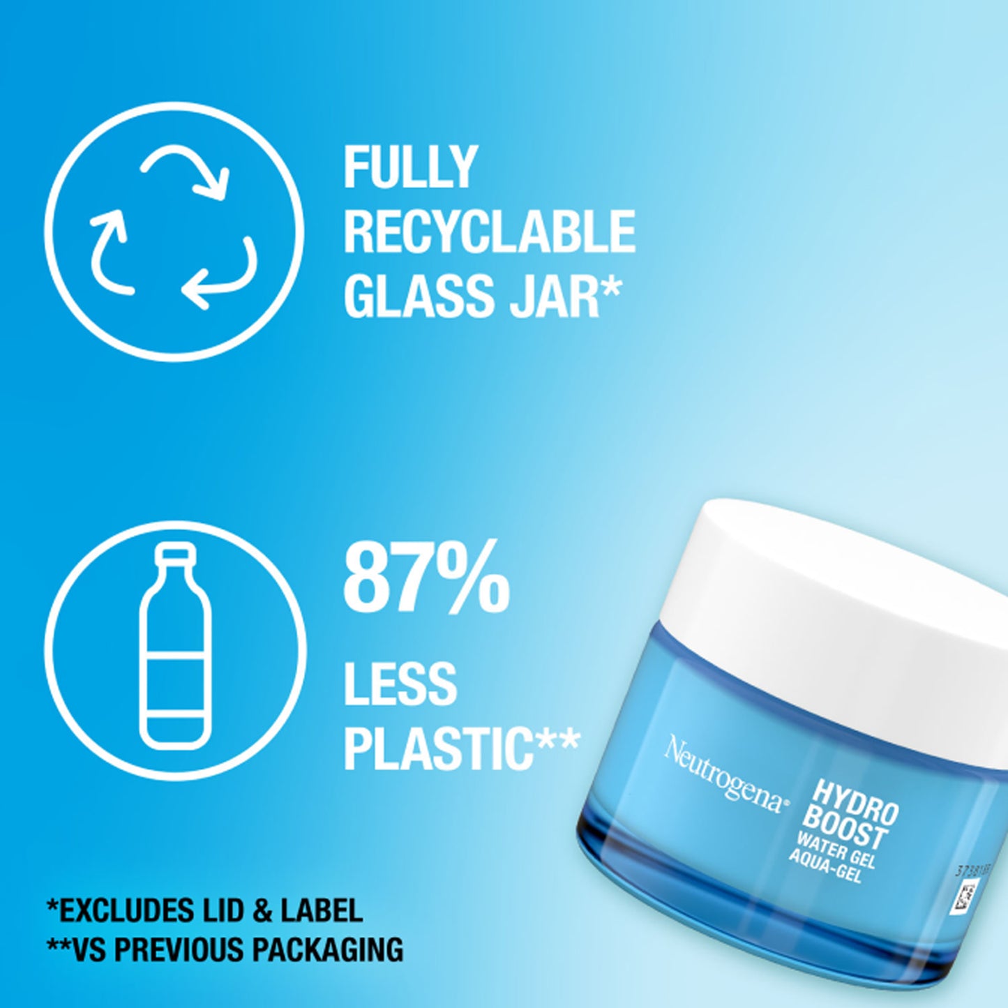 Neutrogena - Hydro Boost Hyaluronic Acid + Amino Acids + Electrolytes Water Gel Suitable For Normal To Combination Skin - 50ml (France)