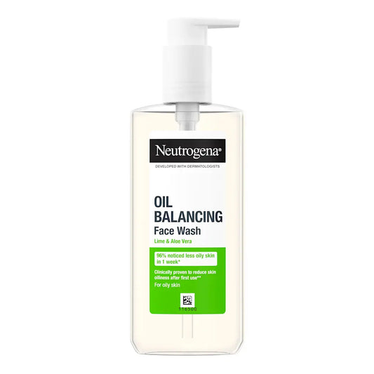 Neutrogena - Oil Balancing Lime & Aloe Vera Facial Wash Suitable For Oily Skin - 200ml (Greece)