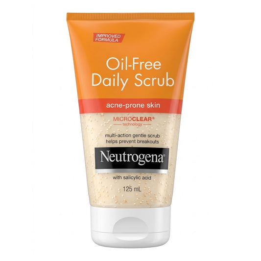 Neutrogena - Oil-Free Daily Scrub With Salicylic Acid For Acne-Prone Skin - 125ml (USA)