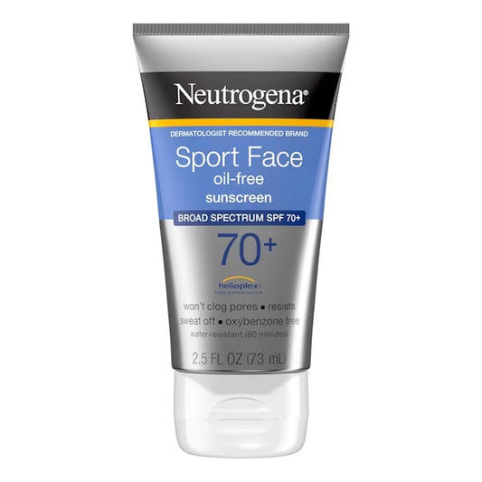 Neutrogena - Sport Face Oil-Free Sunscreen Broad Spectrum SPF 70+ With Helioplex - 73ml (Canada)