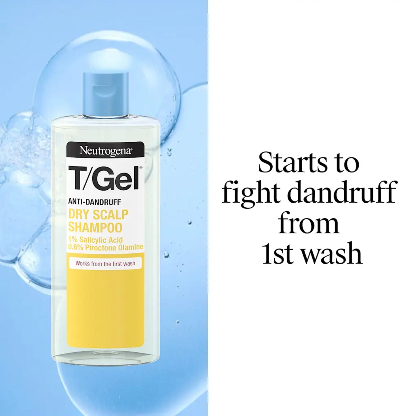 Neutrogena - T/Gel Gentle Melon & Jasmine Fragrance Dry Hair Anti-Dandruff Shampoo - 250ml (Greece)