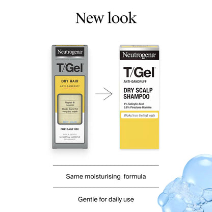 Neutrogena - T/Gel Gentle Melon & Jasmine Fragrance Dry Hair Anti-Dandruff Shampoo - 250ml (Greece)