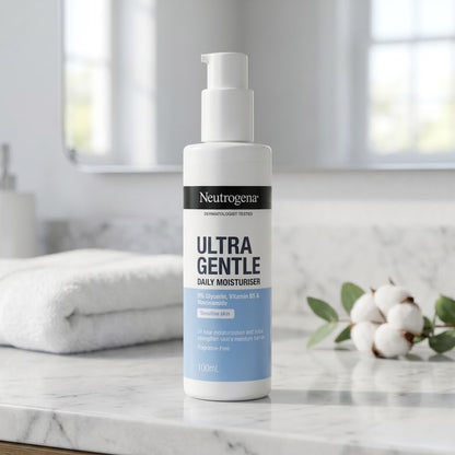 Neutrogena - Ultra Gentle Fragrance-Free Daily Moisturizer With 5% Glycerin, Vitamin B5 & Niacinamide For Sensitive Skin - 100ml (Korea)