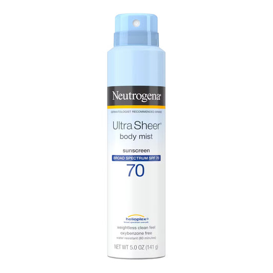 Neutrogena - Ultra Sheer Sunscreen Body Mist Broad Spectrum SPF 70 - 141g