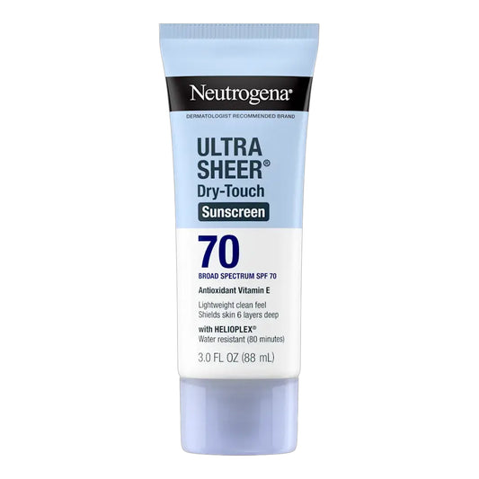 Neutrogena - Ultra Sheer Dry-Touch Water Resistant Antioxidant Vitamin E Sunscreen Broad Spectrum SPF 70 With Helipolex - 88ml (Canada)