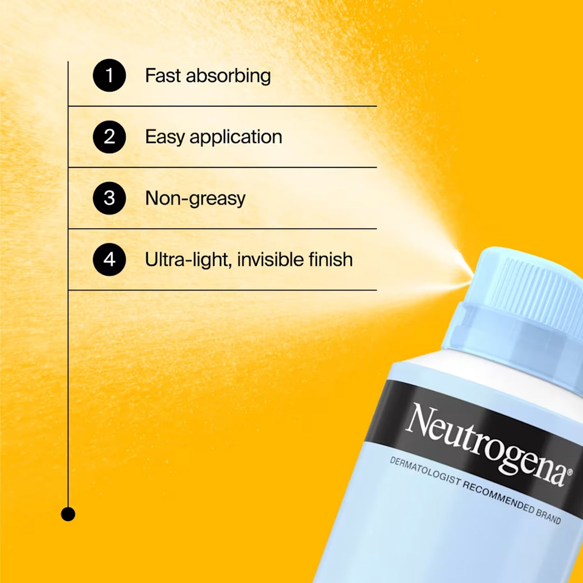 Neutrogena - Ultra Sheer Body Mist Antioxidant Vitamin E Sunscreen Broad Spectrum SPF 70 With Helipolex - 141g (USA)