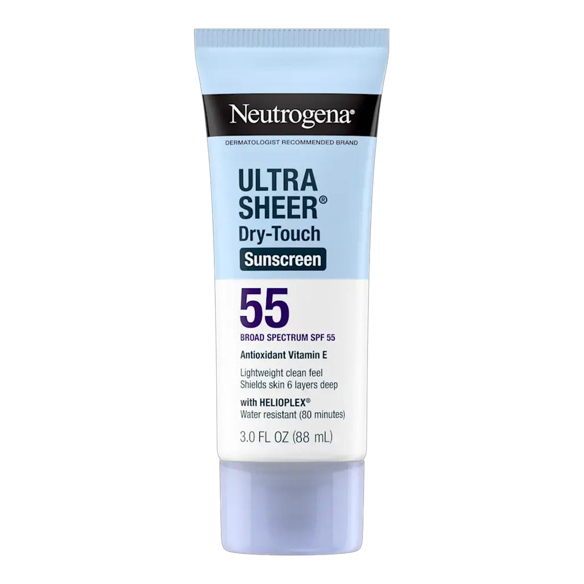 Neutrogena - Ultra Sheer Dry-Touch Water Resistant Antioxidant Vitamin E Sunscreen Broad Spectrum SPF 55 With Helioplex - 88ml (Canada)