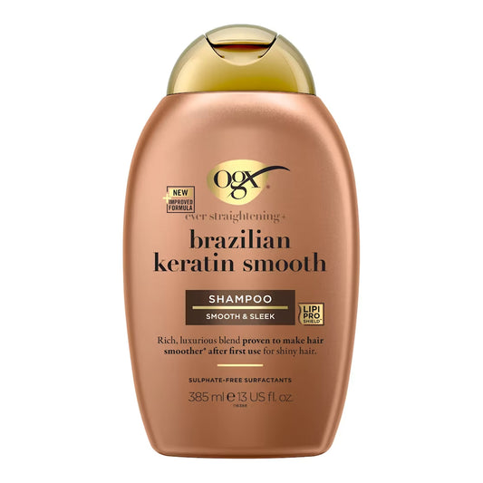 OGX - Ever Straightening+ Brazilian Keratin Smooth Smooth & Sleek Shampoo - 385ml (Greece)