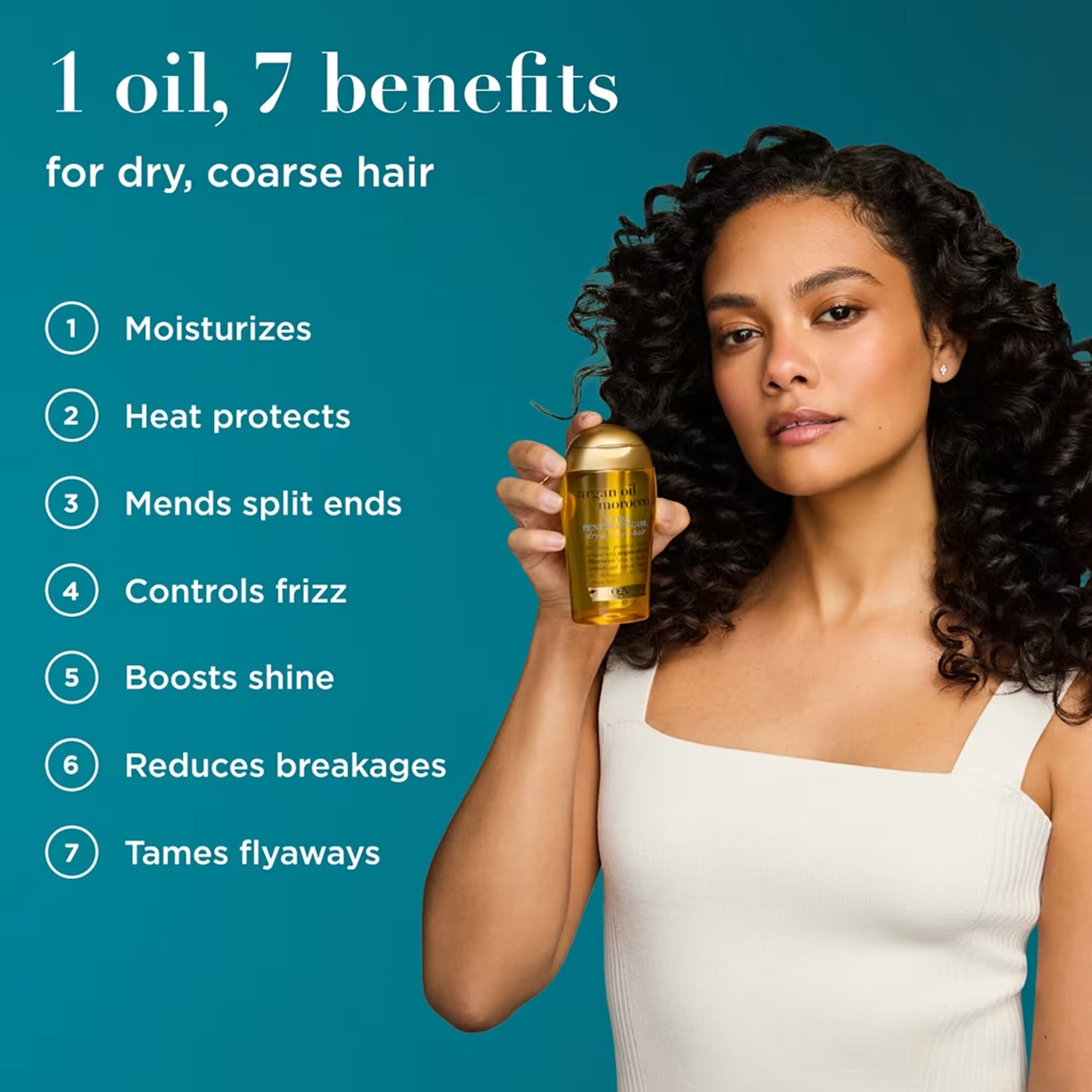 OGX - Renewing+ Argan Oil Of Morocco Extra Penetrating Oil For Dry & Coarse Hair - 100ml (Greece)