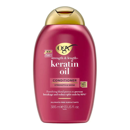 OGX - Strength & Length+ Keratin Oil Strength & Shine Conditioner - 385ml (Italy)