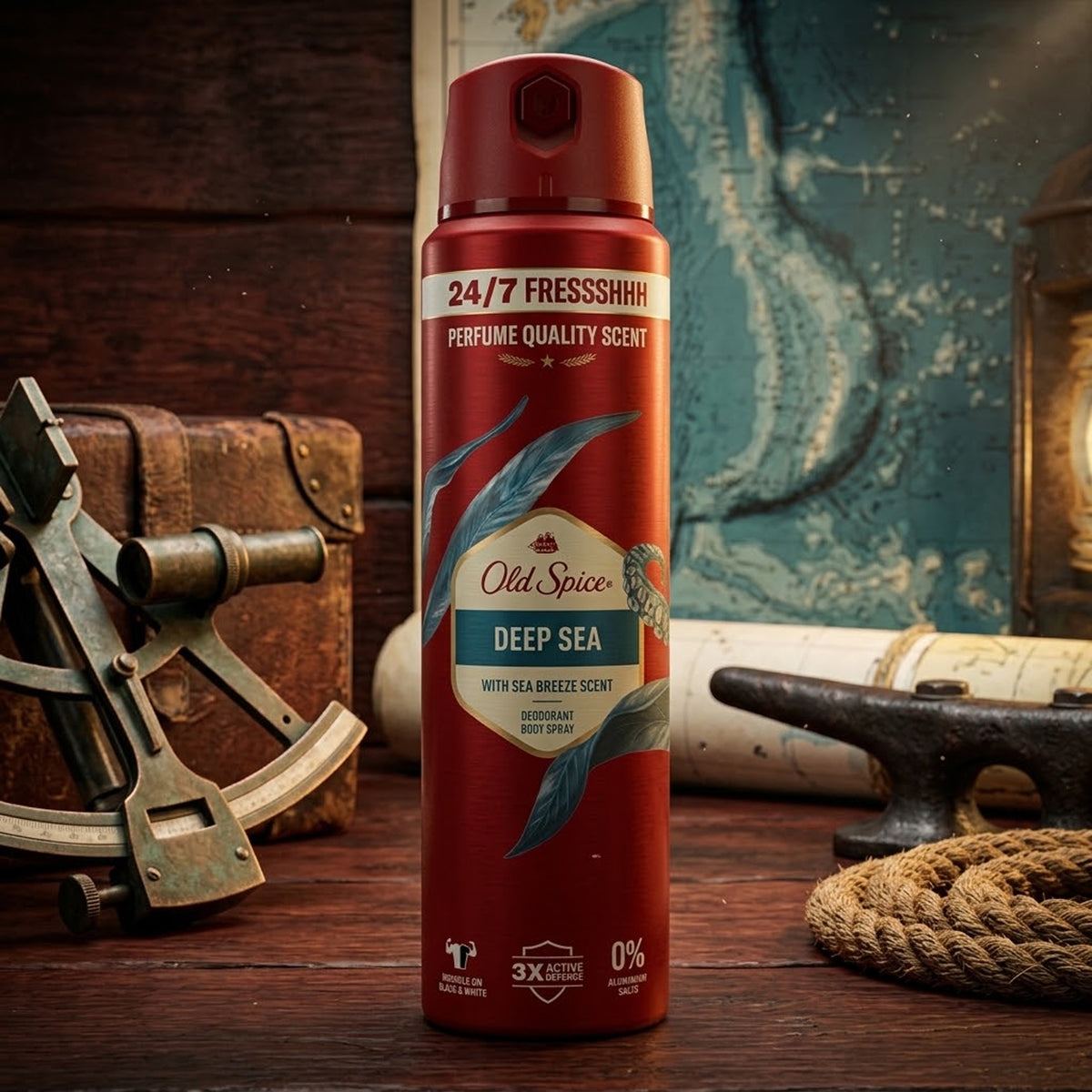 Old Spice - Deep Sea With Sea Breeze Scent Deodorant Body Spray - 150ml (UK)