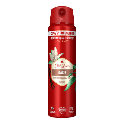 Old Spice - Oasis With Smoked Vanilla Scent Deodorant Body Spray - 150ml (UK)