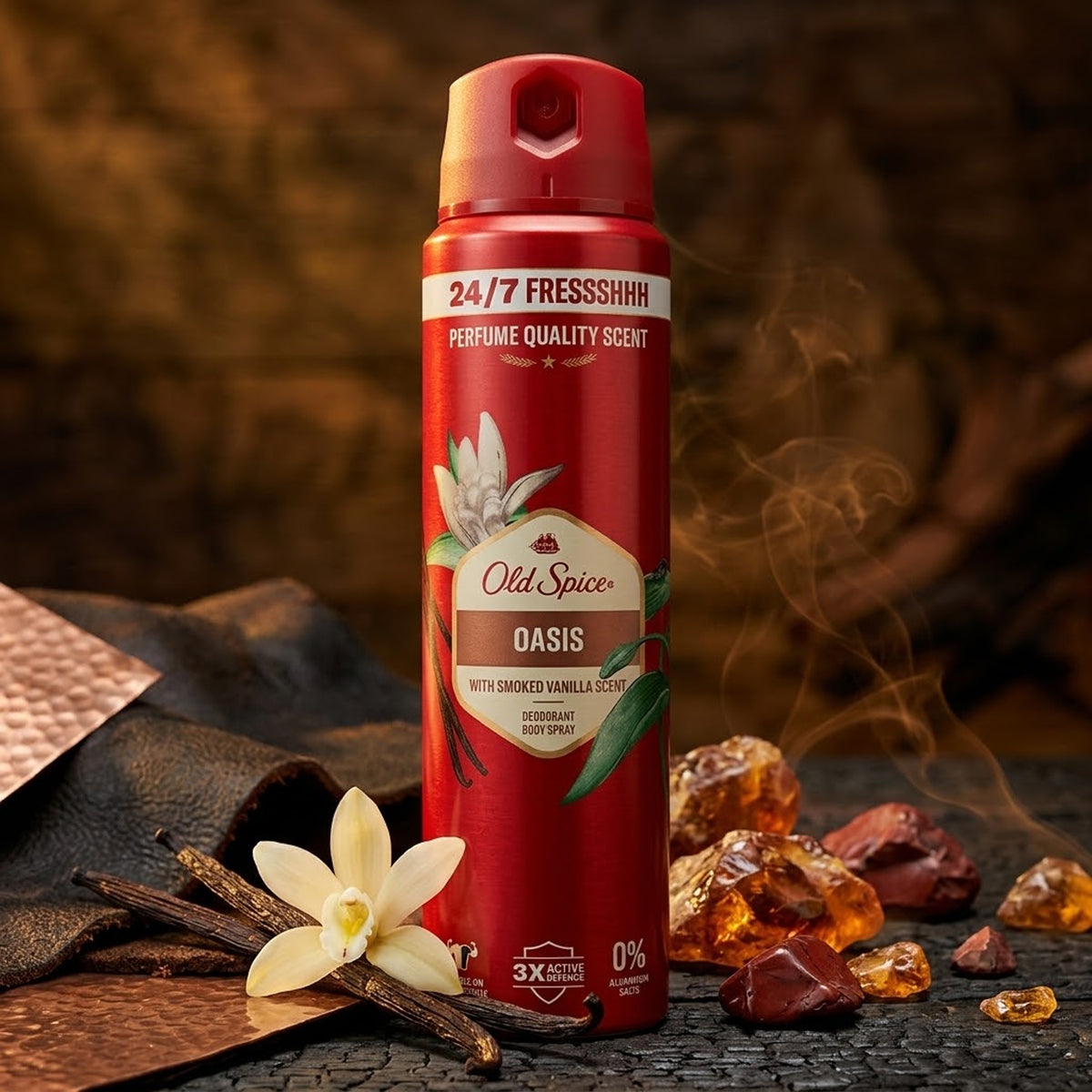 Old Spice - Oasis With Smoked Vanilla Scent Deodorant Body Spray - 150ml (UK)