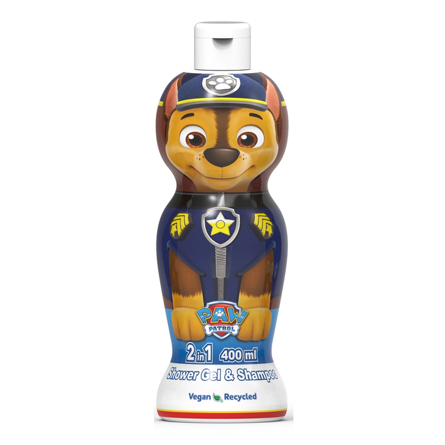 Paw Patrol - Chase 2 In 1 Shower Gel & Shampoo - 400ml (Spain)