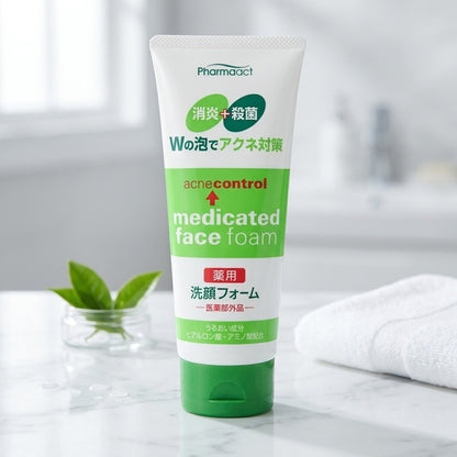 Pharmaact - Acne Control Medicated Face Foam - 130g (Japan)