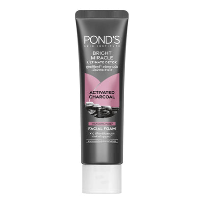 Pond's - Bright Miracle Ultimate Detox Activated Charcoal Niasorcinol Facial Foam - 15g (Thailand)