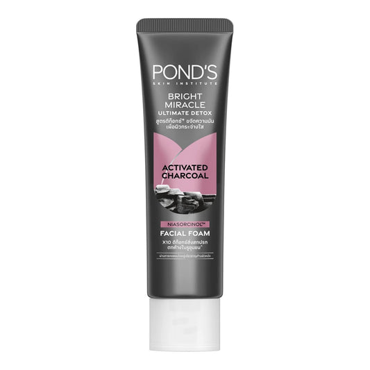 Pond's - Bright Miracle Ultimate Detox Activated Charcoal Niasorcinol Facial Foam - 15g (Thailand)