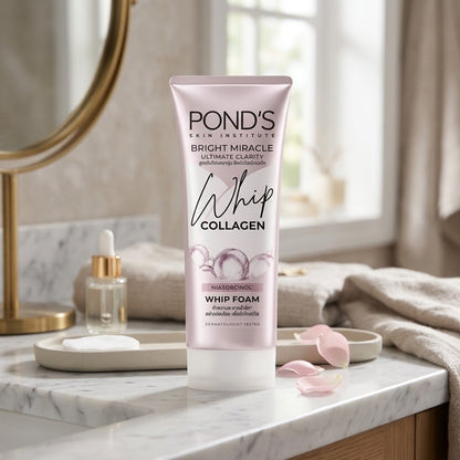 Pond's - Bright Miracle Ultimate Clarity Whip Collagen Niasorcinol Whip Foam - 100g (Indonesia)