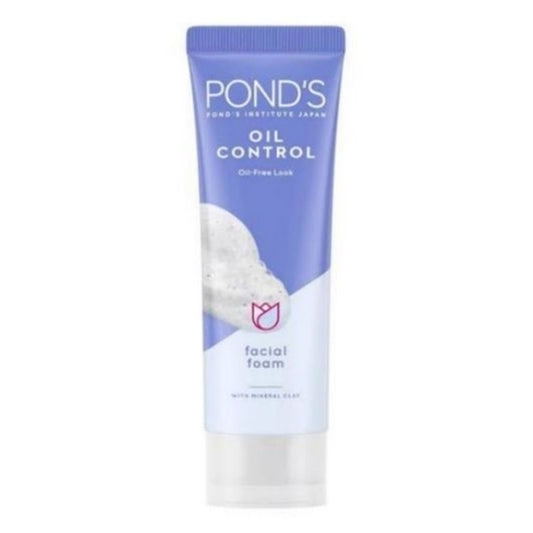 Pond's - Oil Control Oil-Free Look Facial Foam With Herbal Clay - 100g