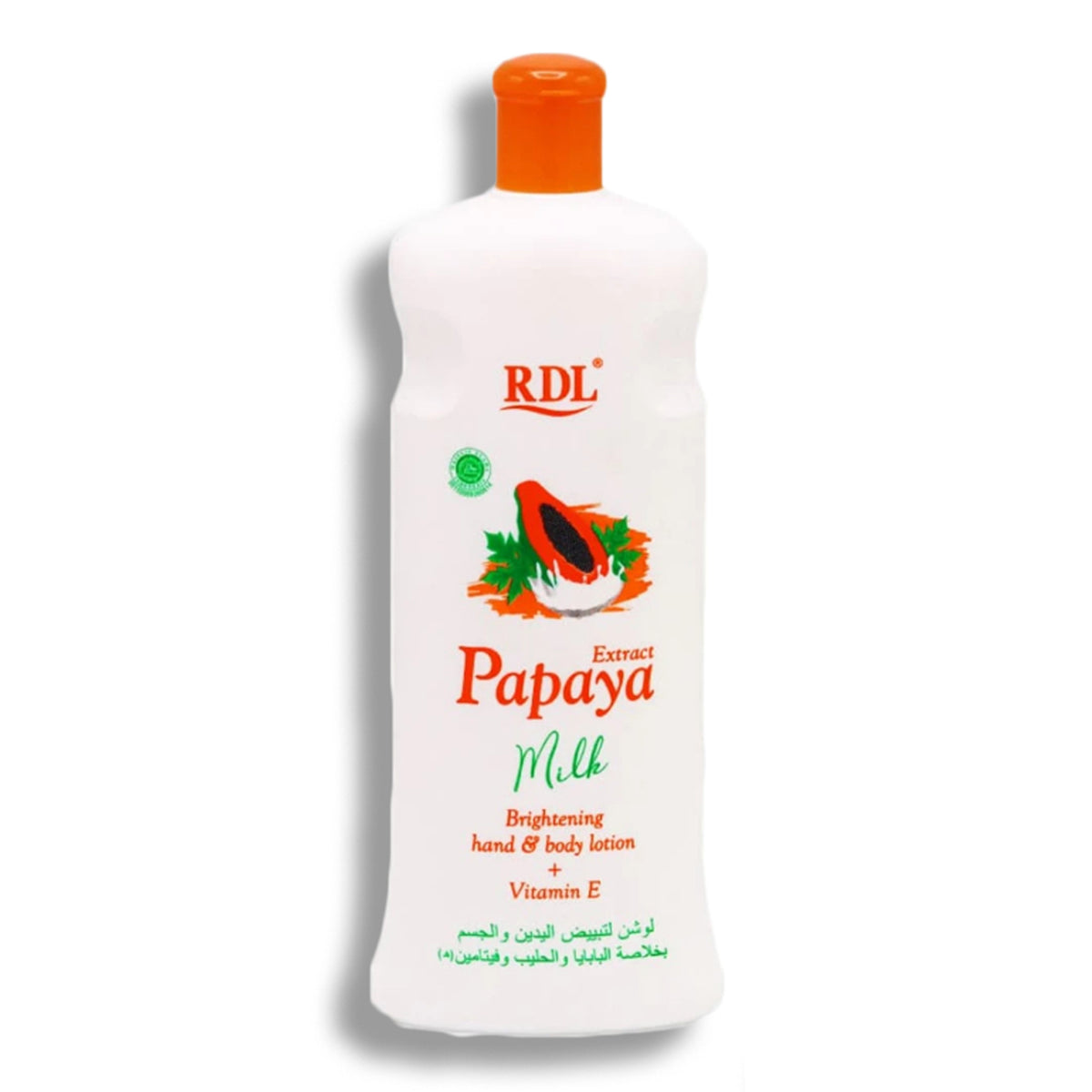 RDL - Papaya Milk Brightening Hand & Body Lotion With Papaya Extract Milk & Vitamin E - 600ml (Indonesia)